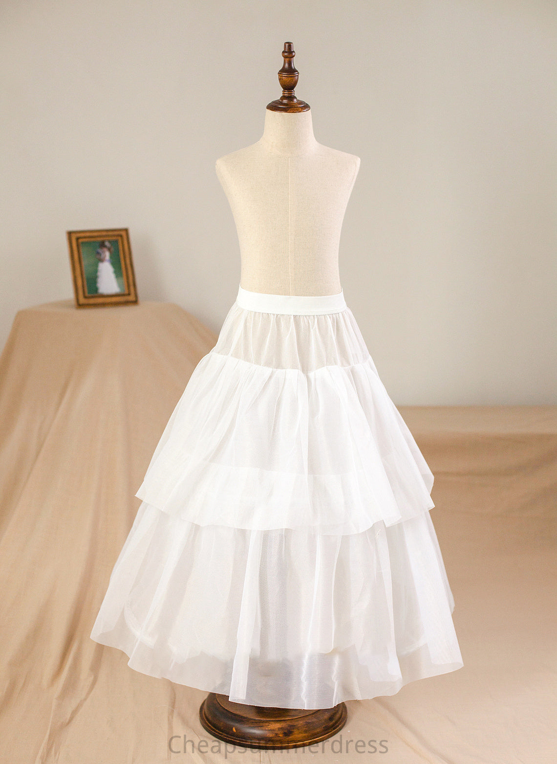 Scoop With Sash Junior Bridesmaid Dresses Karlie Neck Ball-Gown/Princess Beading Tulle Floor-Length Bow(s)